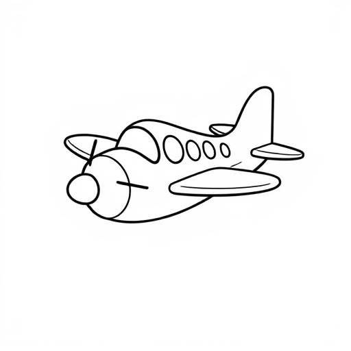 Aereo disegno da colorare