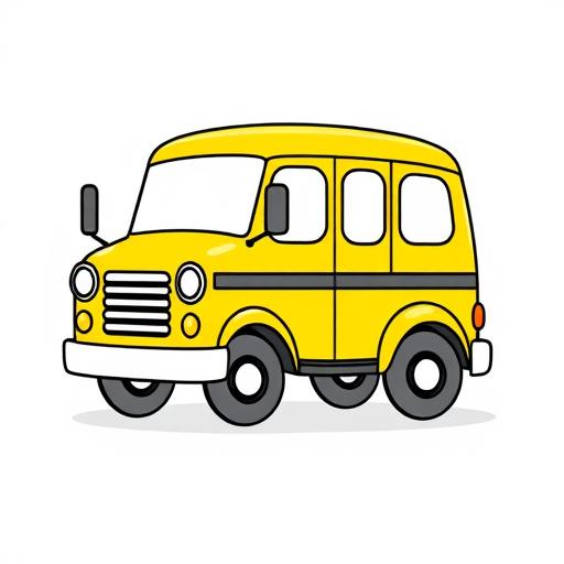 Autobus disegno da colorare