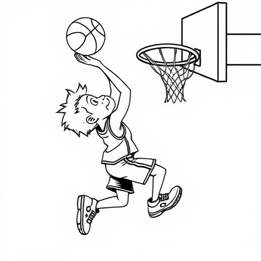 Basket disegno da colorare