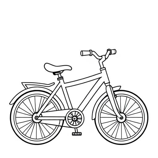 Bicicletta disegno da colorare