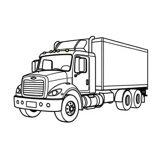 Camion disegno da colorare