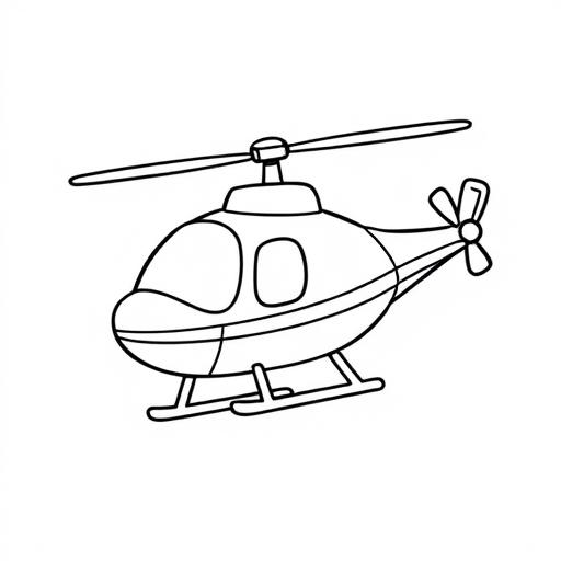 Elicottero disegno da colorare