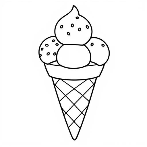 Gelato disegno da colorare