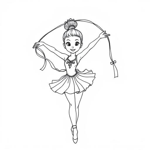 Ginnastica disegno da colorare