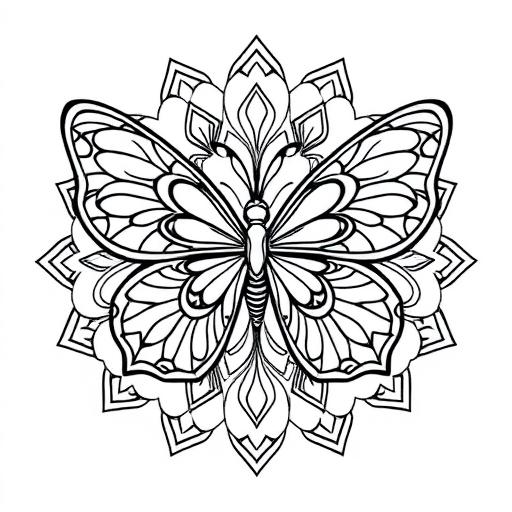 Mandala Farfalla