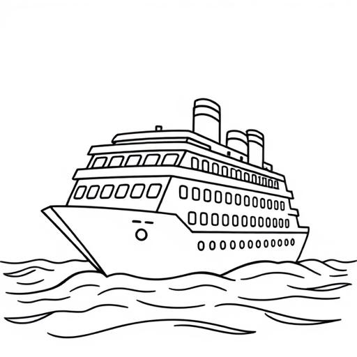Nave disegno da colorare