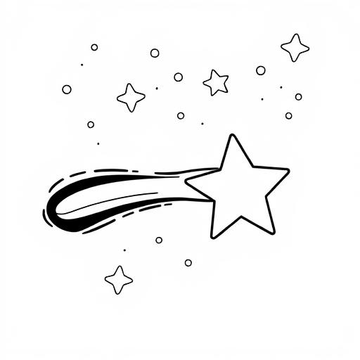 Stella cometa disegno da colorare