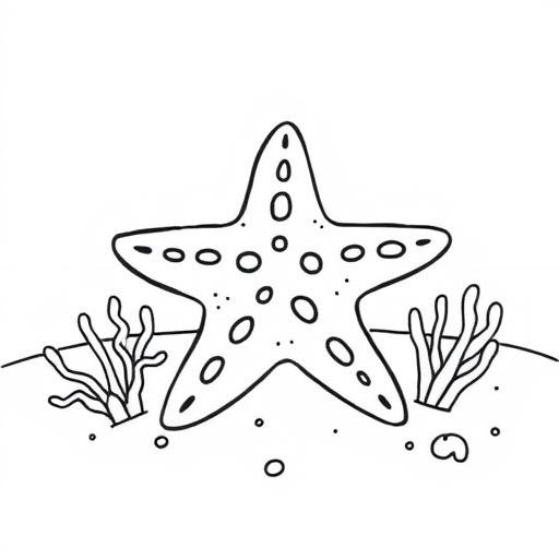 Stella marina disegno da colorare