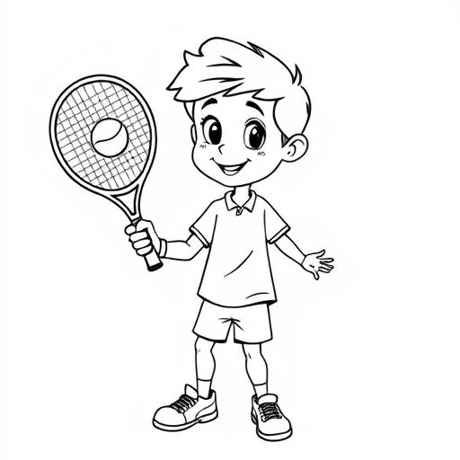 Tennis disegno da colorare
