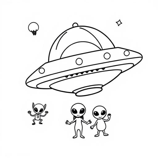 UFO disegno da colorare