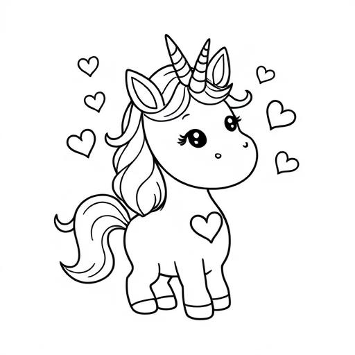 Unicorno Cuori