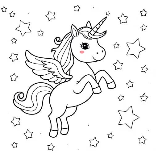 Unicorno e Stelle