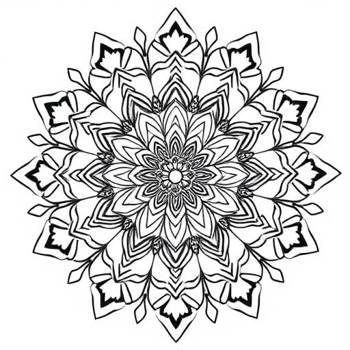 Zentangle Fiori